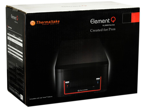 Gabinete Thermaltake Element Q Fuente de 200W, Mini ITX