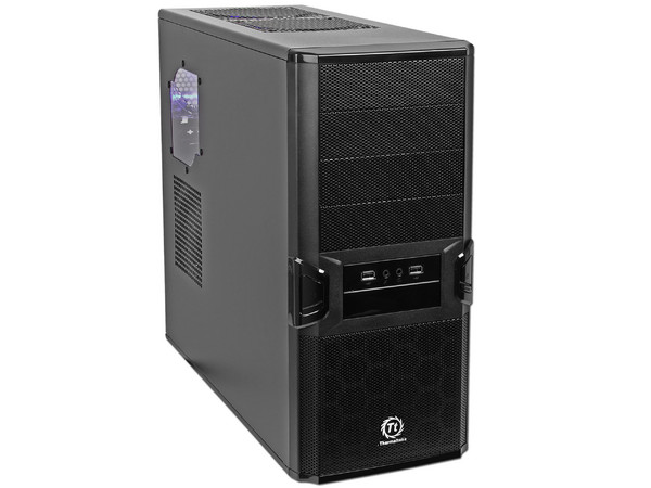 Gabinete Thermaltake V3 Black Edition con fuente de 450W, ATX, Color Negro