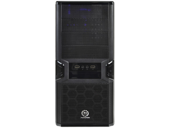 Gabinete Thermaltake V3 Black Edition con fuente de 450W, ATX, Color Negro
