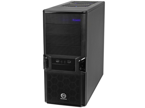 Gabinete Thermaltake V3 Black Edition con fuente de 450W, ATX, Color Negro