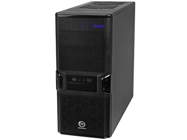 Gabinete Thermaltake V3 Black Editión con fuente de 600W, ATX, Color Negro