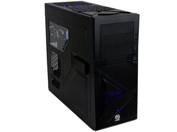 Gabinete Thermaltake Armor A60 con Leds Azules y ventilación. (no incluye fuente de poder) Color Negro