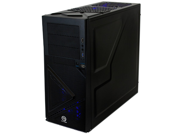 Gabinete Thermaltake Armor A60 con Leds Azules y ventilación. (no incluye fuente de poder) Color Negro