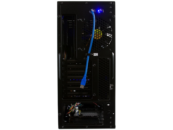 Gabinete Thermaltake Armor A60 con Leds Azules y ventilación. (no incluye fuente de poder) Color Negro