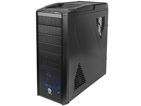 Gabinete Thermaltake V9 BlacX Edition con Dual Dock Station para D.D SATA y ventilador superior de 230mm  (no incluye fuente de poder) Color Negro