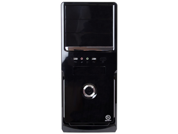 Gabinete Thermaltake V2 con fuente de 450W, ATX, Color Negro