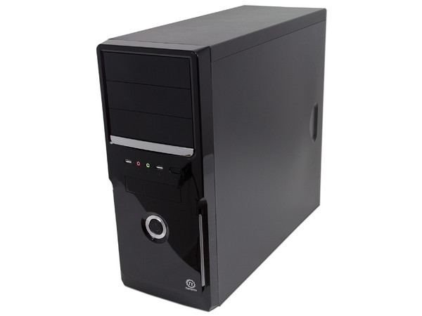 Gabinete Thermaltake V2 con fuente de 450W, ATX, Color Negro