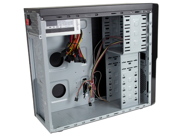 Gabinete Thermaltake V2 con fuente de 450W, ATX, Color Negro