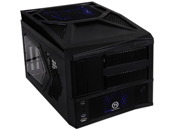 Gabinete Thermaltake Armor A30 con ventilador superior de 230mm Led Azul. (no incluye fuente de poder) Color Negro