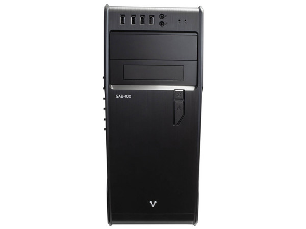 Gabinete Vorago GAB-100, ATX con fuente de poder de 450W. Color Negro.
