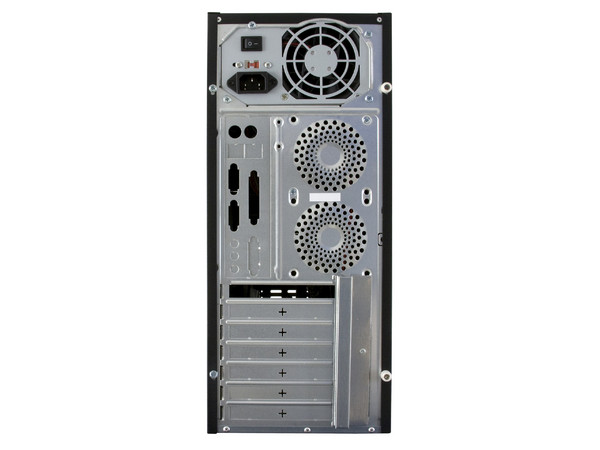 KIT Vorago de Gabinete (500W), Teclado y Mouse. Color Negro