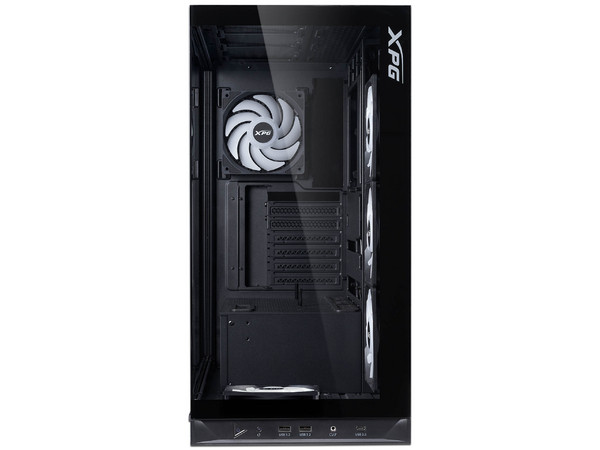 Gabinete XPG INVADER X BTF, Mid Tower, ATX, No Incluye Fuente de Poder. Color Negro. (Caja abierta)