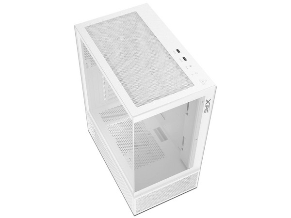 Gabinete XPG INVADER X MINI, Mid Tower, Micro-ATX, No Incluye Fuente de Poder. Color Blanco.