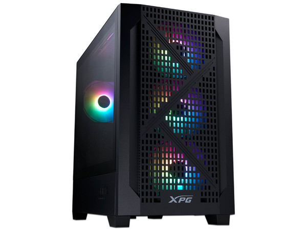 Gabinete  XPG Lander 300, Mid-Tower, Micro-ATX, (No Incluye Fuente de Poder), Color Negro.
