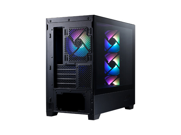 Gabinete XPG Lander 300, Mid Tower, Micro-ATX, No Incluye Fuente de Poder. Color Negro.