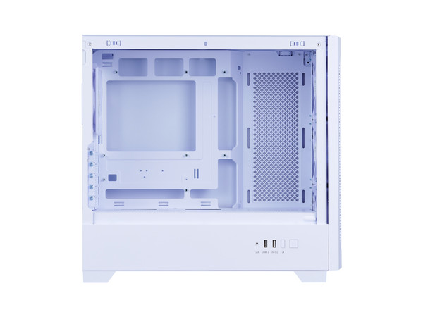 Gabinete XPG Lander 300, Mid Tower, Micro ATX, Incluye 4 Ventiladores ARGB, Panel de Cristal Templado, No Incluye Fuente de Poder. Color Blanco.