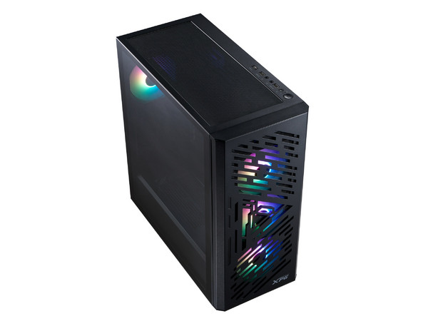 Gabinete XPG Lander 501, Mid Tower, E-ATX, Incluye 4 Ventiladores ARGB, Panel de Cristal Templado, No Incluye Fuente de Poder. Color Negro.