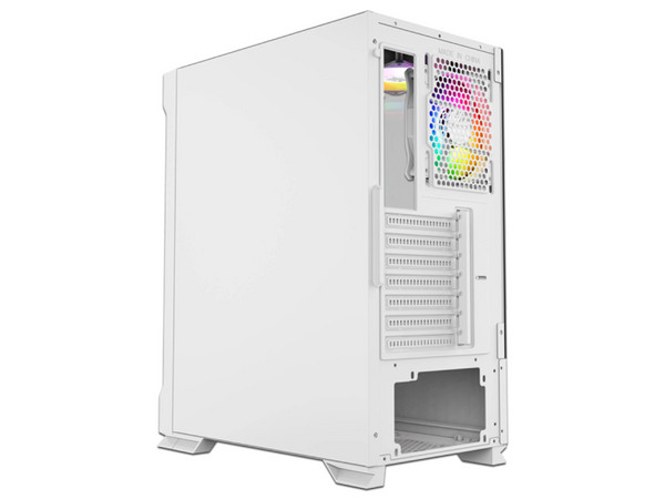 Gabinete XYZ Airone 300-X Mesh, Mid Tower, ATX, Incluye 6 Ventiladores ARGB de 120mm, Panel de Cristal Templado, No Incluye Fuente de Poder. Color Blanco.