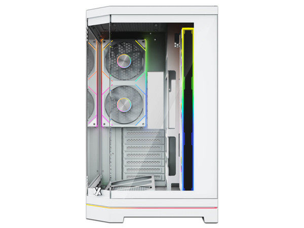Gabinete XYZ Neutron X, Mid Tower, ATX, Panel de Cristal Templado, No Incluye Fuente de Poder. Color Blanco.