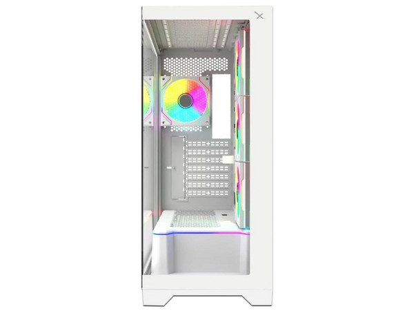 Gabinete XZEAL XZ160, Full Tower, E-ATX, Incluye 3 Ventiladores de 120mm, No Incluye Fuente de Poder. Color Blanco.