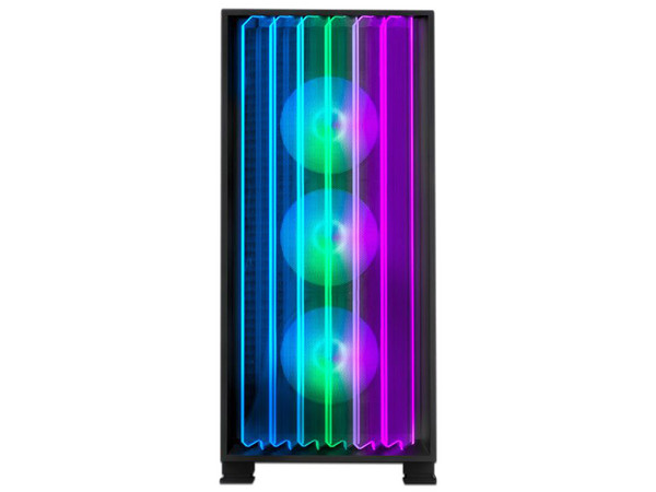 Gabinete Gamer Yeyian MIRAGE X, Mid-Tower, E-ATX, (sin fuente de poder). Color Negro.