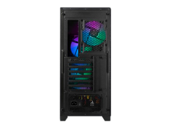 Gabinete Gamer Yeyian YCM-APPHO-02 Phoenix, ATX, Mid-Tower, (no incluye fuente de poder). Color Negro.