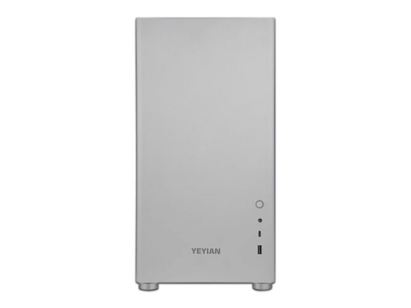 Gabinete Gamer Yeyian Hussar Plus, Mid-Tower, ATX, (sin fuente de poder). Color Blanco.
