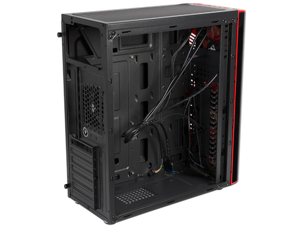 Gabinete Yeyian Vortex 1200, ATX, Sin fuente de poder. Color Negro.