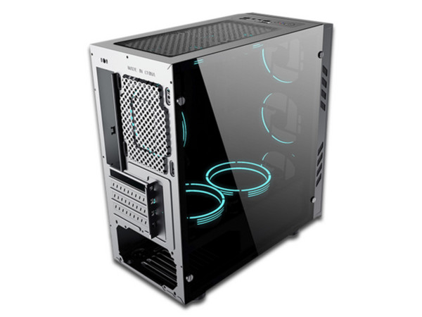 Gabinete Yeyian Kalt 1101, Micro-ATX, (sin fuente de poder). Color Negro.