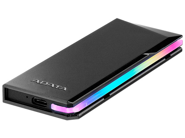 Gabinete Protector ADATA EC700G RGB con Adaptador SSD M.2 NVMe / SATA  a USB 3.2.