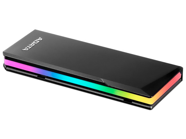 Gabinete Protector ADATA EC700G RGB con Adaptador SSD M.2 NVMe / SATA  a USB 3.2.