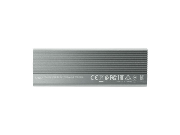 Gabinete ADATA EC680 Para SSD PCIe M.2, USB 3.2 Tipo C, Factor De Forma 2230 2242 2260 2280 EC680CCGY.