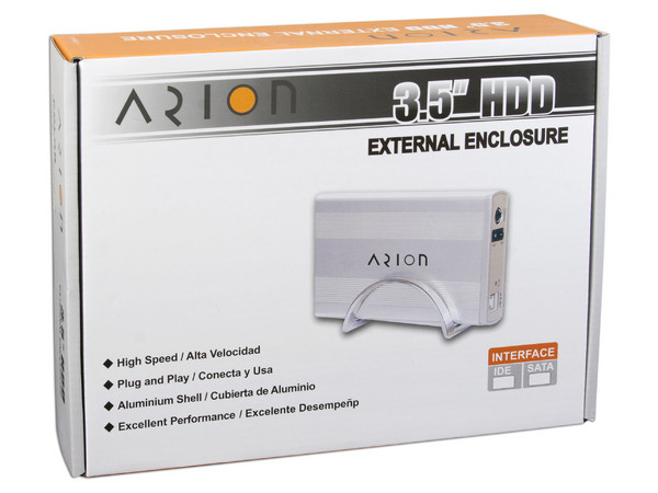 Gabinete Arion para Disco Duro de 3.5