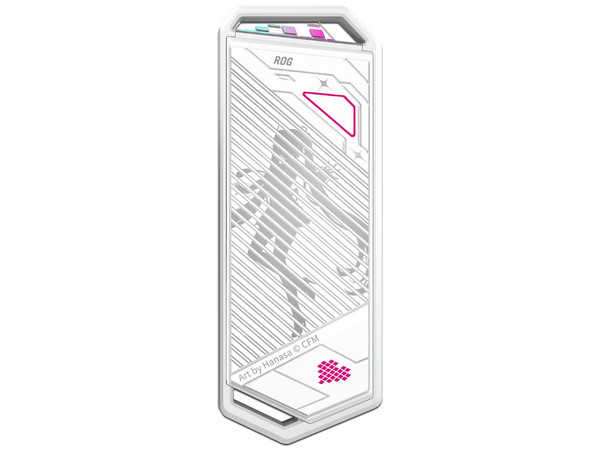Gabinete Para Unidad de Estado Sólido ASUS Rog Strix Arion Edición Hatsune Miku, Compatible con M.2, USB 3.2 Tipo C, Color Blanco.