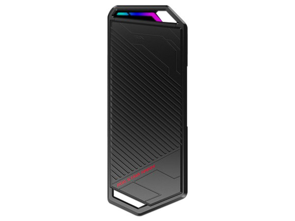 Gabinete Adaptador para SSD M.2 ASUS ROG STRIX ARION. Compatible con SSD SSD M.2 PCIe NVMe, USB 3.2 tipo C. Color Negro. Convierte tu SSD NVMe en USB.