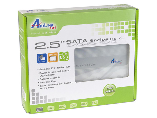 Gabinete para Disco Duro de 2.5", Convierte tu Disco Duro de Laptop (SATA) en un Disco Externo USB 2.0