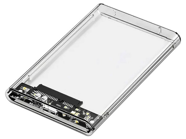 Gabinete BRobotix GLASS para SSD o HDD de 2.5