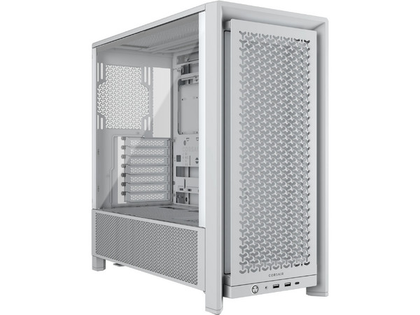 Gabinete Corsair Frame 4000D Modular, Mid-Tower, ATX, (sin fuente de poder). Color Blanco.