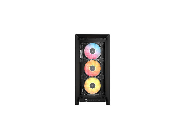 Gabinete Corsair Frame 4000D RS ARGB Modular, Mid-Tower, ATX, (sin fuente de poder). Color Negro.
