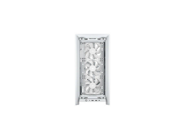 Gabinete Corsair Frame 4000D RS Modular, Mid-Tower, ATX, (sin fuente de poder). Color Blanco.