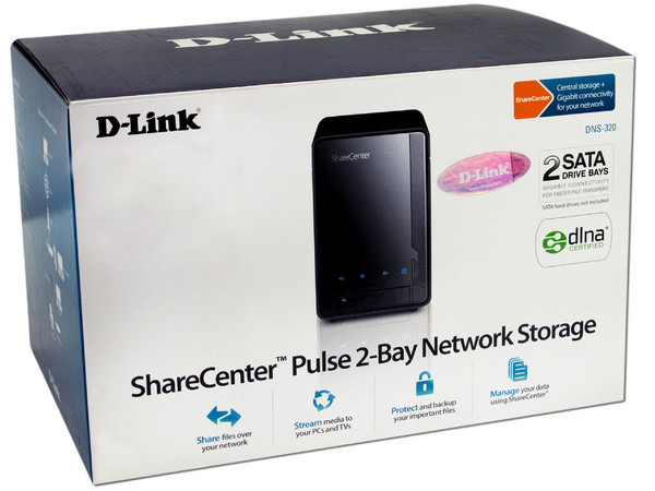 Unidad de Almacenamiento en Red D-Link Sharecenter Pulse con 2 Bahías SATA II.