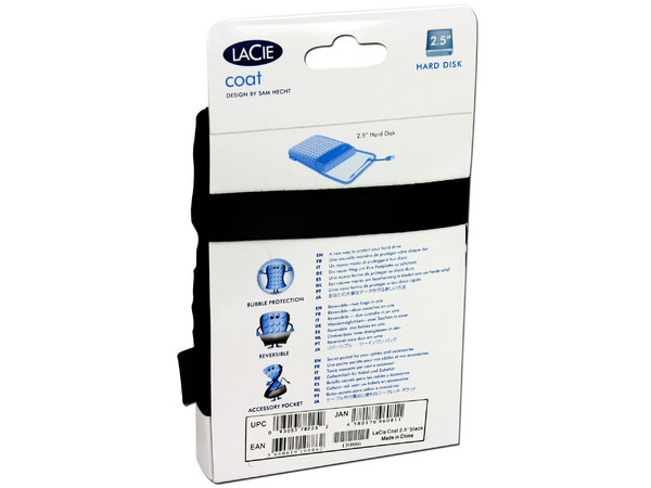 Funda LaCie Coat  para Disco Duro Portable. Color negro 