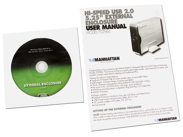 Gabinete para Quemador de CD/DVD 5.25