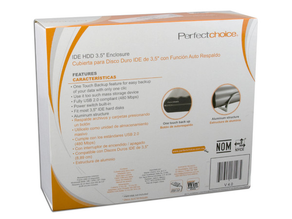 Gabinete para Disco Duro (3.5), Convierte tu Disco Duro Interno (IDE) en un Disco Externo USB 2.0