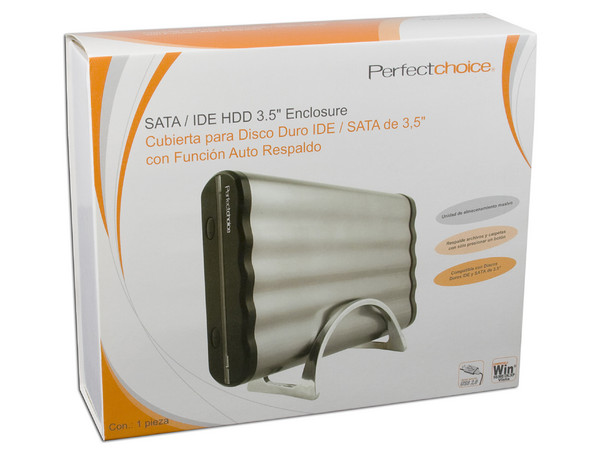 Gabinete para Disco Duro (3.5), Convierte tu Disco Duro Interno (IDE/SATA) en un Disco Externo USB 2.0