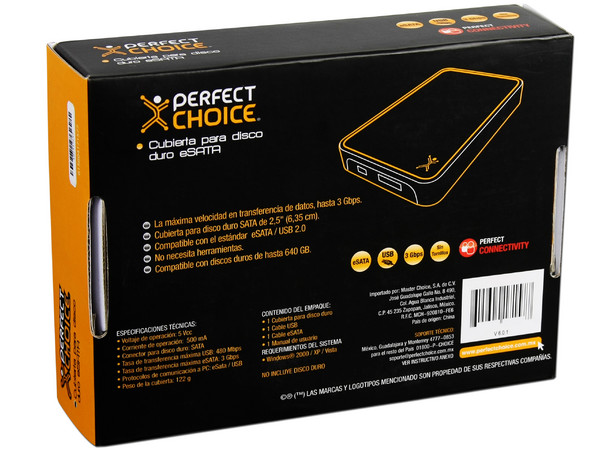 Gabinete para Disco Duro de 2.5
