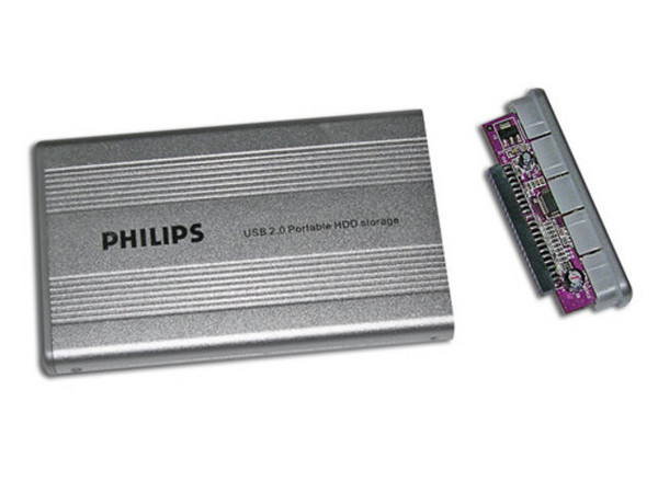 Gabinete para Disco Duro Philips, Convierte tu Disco Duro de Laptop (2.5 Pulg) en un Disco Externo USB 2.0