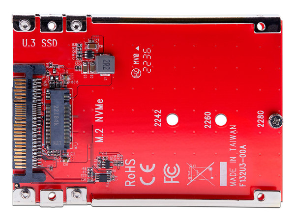 Adaptador de Host de Unidad SSD M.2 PCIe a U.3 de 2.5 StarTech.