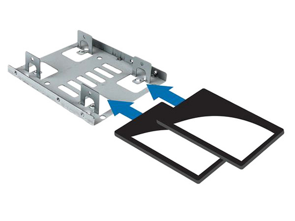 Bracket Adaptador Bandeja de Montaje 2 Unidades de Disco Duro HDD de 2.5