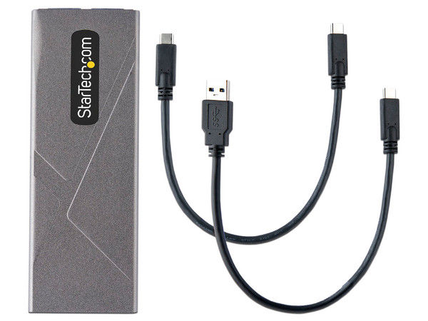Gabinete Externo Startech para Unidad de Estado Solido NVMe M.2, USB Tipo C 10Gbps, Color Plateado.